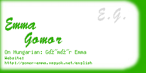 emma gomor business card